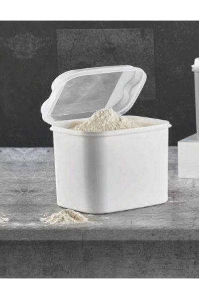 VİP AHMET Vipahmet 10 Lt Fairy Tale Flour and Storage Container White