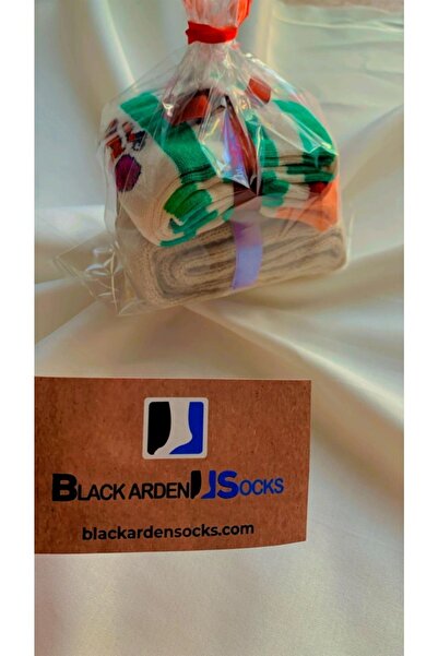 Black Arden Socks Hediyelik 2 Çift Yün Örme Çorap Penye Çorap Hdy.326