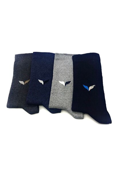 Black Arden Socks Erkek Renkli Desenli Çorap 4'li Pamuklu Rahat Günlük Black ...