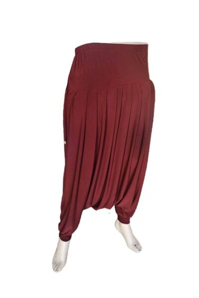 Lavinya شالوار نسائي أحمر عادي بأساور