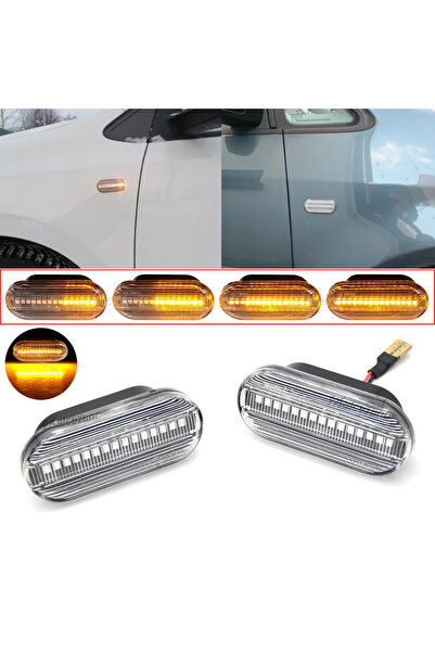 SEWICK VW Bora Golf 3 ,4 Passat 3BG Polo SB6 ÇAMURLUK SİNYALİ (KAYAR LED ŞEFF...