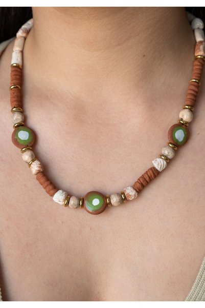 Serenite Suolo Earth Green Necklace