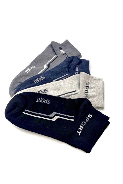 Black Arden Socks Erkek Renkli Patik Çorap 4'li Pamuklu Rahat Günlük Black Ar...