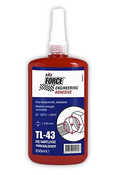 Genel Markalar Force Tl-43 Cıvata Sabitleyici 250 Ml (orta Kuvvet)