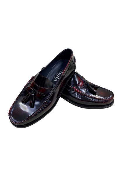 SULA Men's Burgundy Loafer Shoes