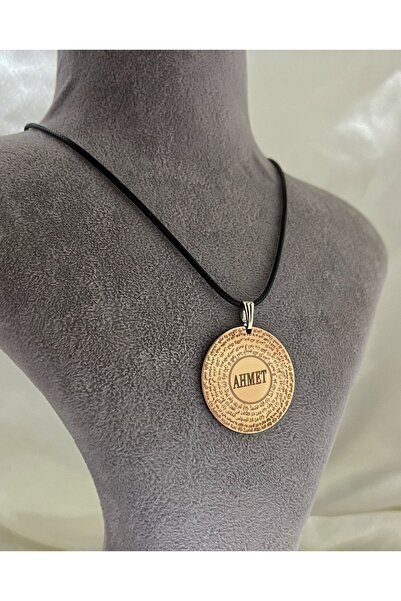 MerveninYaziAtolyesi Kişiye Özel Koruma Zırh Duaları Yazılı Bakır Kolye