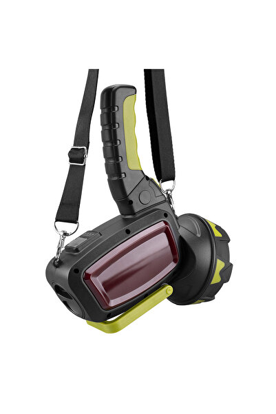 S-LINK Sl-f894 3000mah Usb Şarjlı Döner Kollu El Feneri 5w 18 18 Beyaz Kırmızı Ledli