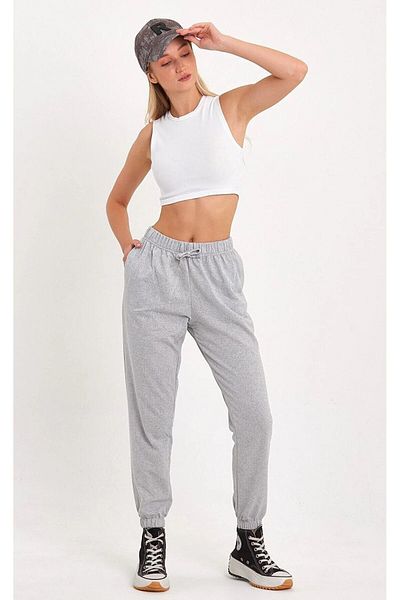 KDR sport jogger λαστιχένιο πόδι ψηλόμεσο παντελόνι unisex