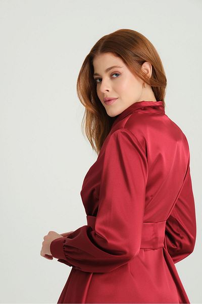Butik Satin Shirt Skirt Set Please Ask the Dimensions!