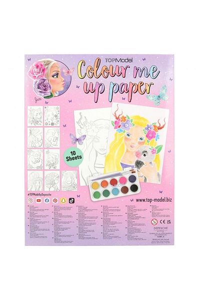 Top Model by Depesche Σετ σημειωματάριων ακουαρέλας Color Me Up 11487