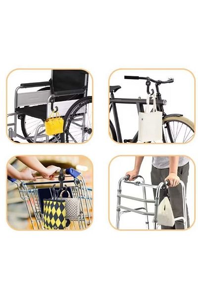 Özgünler Ticaret Ls0931 - Φορητή συσκευή κρεμάστρας καροτσιού με 2 γάντζους Velcro