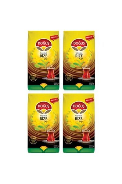 Doğuş Traditional Rize Tea 1000 Gr X 4 Pieces = 4 Kg (1500 - 2000 Teapot)