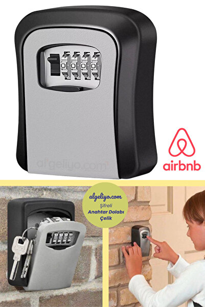 AlGeliyo Şifreli Anahatar Dolabı Şifreli Anahtar Kasası Airbnb Anahtar Dolabı...