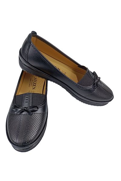 Ayzen SİA BAG AYZEN COMFORTLİNE ORTHOPEDIC NON-SLIP SOLE BREATHABLE FOOTS WOMEN'S FOOTS WITH RUBBER BOW