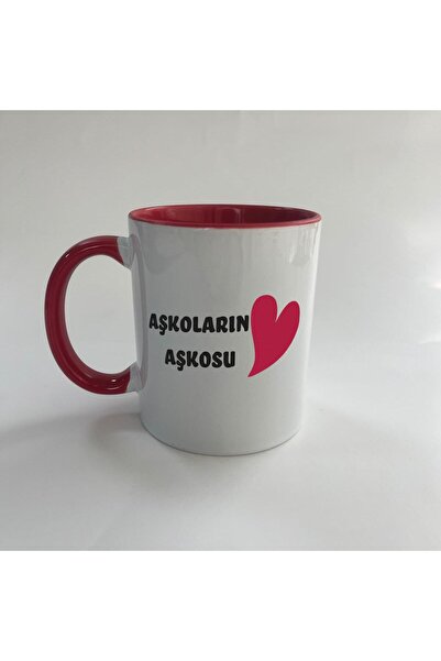 Kırtasiye Ofisi كوب عيد الحب المضغوط باللون الأحمر المطبوع بحب الحلويات