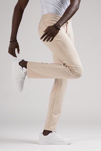 Paul Martin Πλήρες Lycra Slimfit Summer Jogger Παντελόνι - Ελαστική μέση και κλωστή