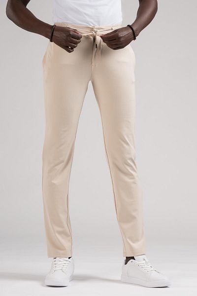 Paul Martin Πλήρες Lycra Slimfit Summer Jogger Παντελόνι - Ελαστική μέση και κλωστή