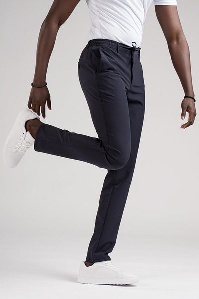 Dorss Lycra Regular Fit Summer Jogger Pants - Elastic Waist and Thread Detail
