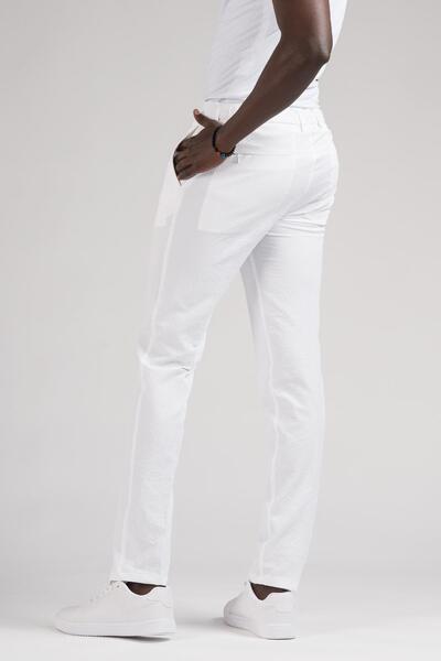 Ecer Літній Slimfit гофрований матеріал - Штани-джоггери з напівеластичним поясом