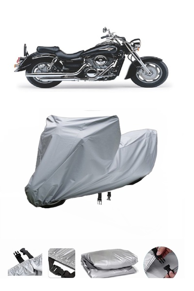 BODYGARD Kawasaki VN 1600 - Ultra Thick and Rear Bag Motorcycle Tarpaulin