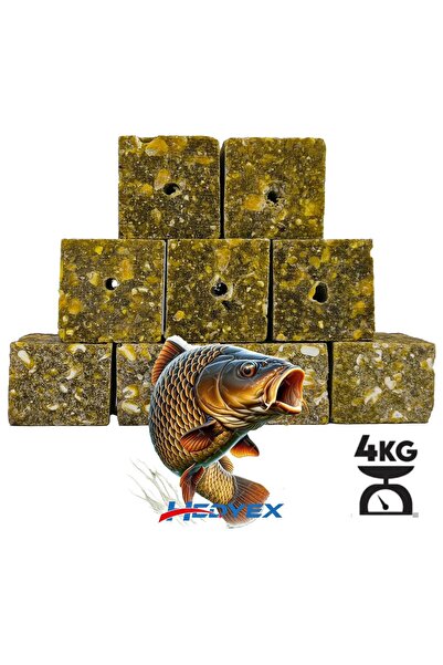 Hedyex 4kg Sazan Küspesi Delikli Küp Mısır Küspesi Kare