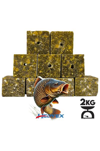Hedyex 2kg Sazan Küspesi Delikli Küp Mısır Küspesi Kare