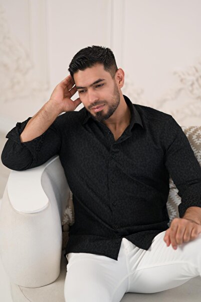 Paul Martin Візерункова бавовняна сорочка з довгими рукавами, регулярного крою, для літа