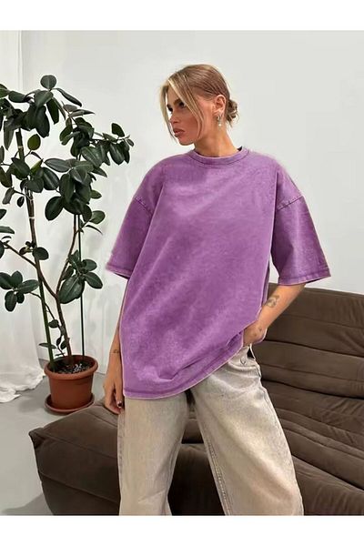 Karakedi Unisex Vintage κοντομάνικο μπλουζάκι που πλένεται