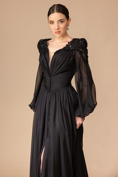 Kenzel Long Sleeve Transparent Dress