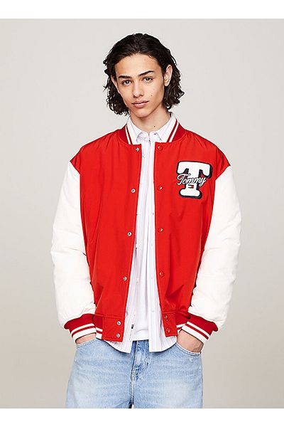 Tommy Jeans سترة رجالية حمراء DM0DM18702XL
