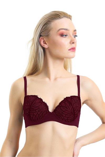 JENSCA Sutien Burgundy Magic Form 2685 - Burete și Dantela
