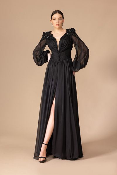 Kenzel Long Sleeve Transparent Dress