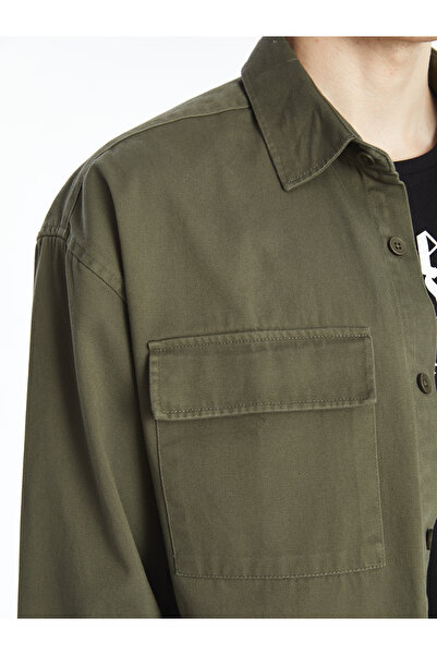 LC Waikiki Ανδρικό πουκάμισο Gabardine - Άνετη εφαρμογή, μακρυμάνικο