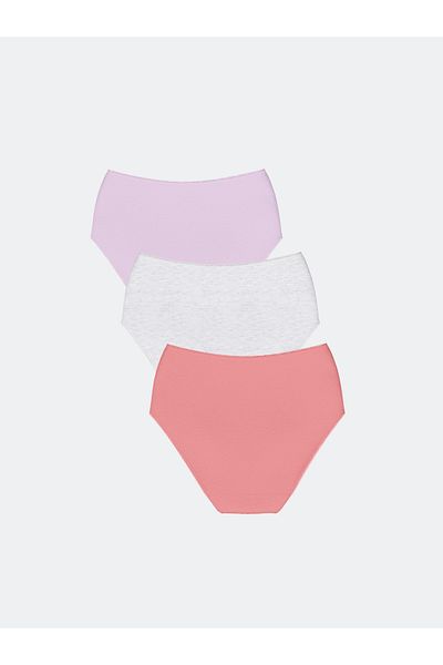 LC Waikiki 3er-Pack einfarbige klassische Höschen