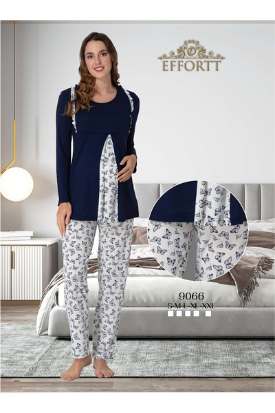 effort Lohusa Hamile Lüx Gecelik Pijama Takımı