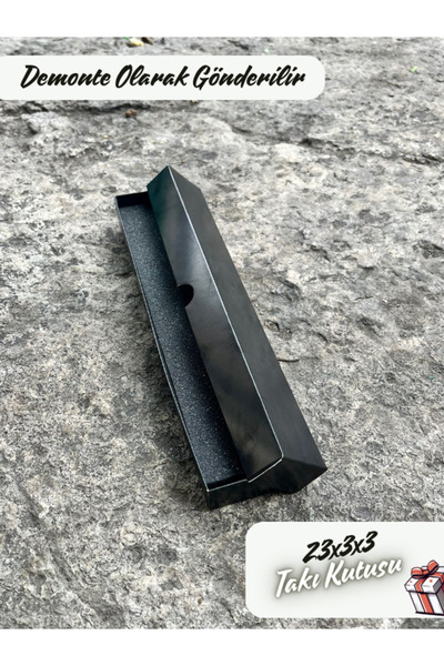 Fatih Kutu 23x3x3 Siyah Kolye Kutusu [Demonte 25 Adet]