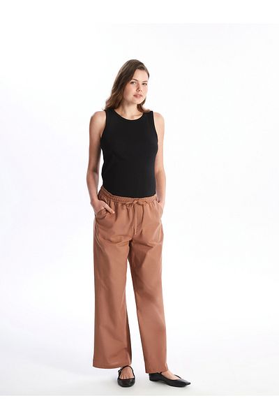 LC Waikiki Umstandshose mit weitem Bein und elastischer Taille