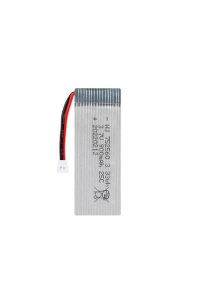 Profisher Lipo Pil 3.7V 900mAh 25C Dron ve RC Model Bataryası HX2.54 Soket