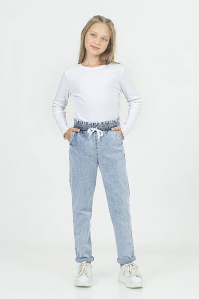 DMB BOYS & GIRLS Girl's Jeans - Cotton, Skinny Leg and Elastic Waist Jeans