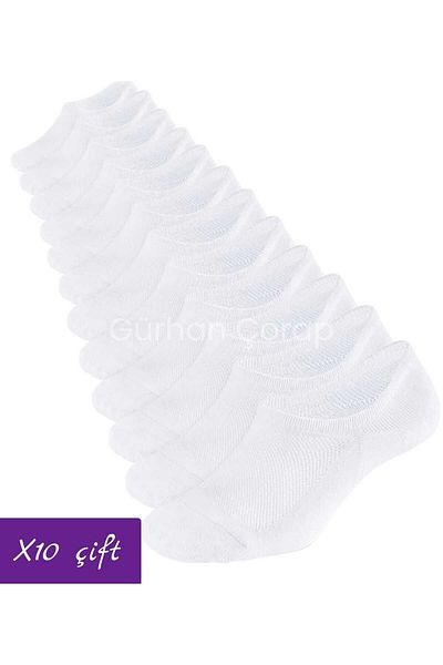 Gürhan Çorap 10 Pairs Unisex Βαμβακερές Αθλητικές Κάλτσες - Σετ Αόρατες Κάλτσες
