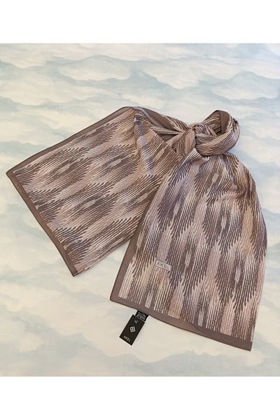 Akel Cotton Shawl - Patterned and Striped, Size 75x185