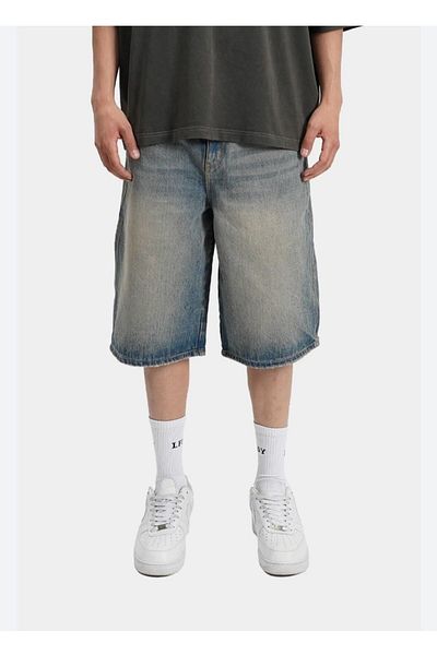 DEEFWEAR Unisex Y2K Baggly τζιν σορτς - βερμούδα