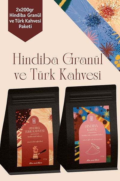 Mim and More 2 X 200 g Granulated Chicory Coffee & Chicory Turkish Coffee Set