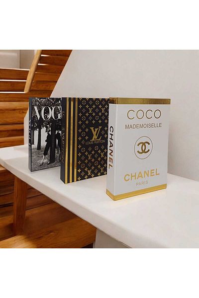 NARİBA Decorative Book Box Set of 3