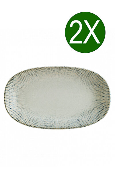 Bonna Porselen Gourmet Oval Kayık Tabak 19*11 cm 2'li Set S-MT-SWYGRM19OKY