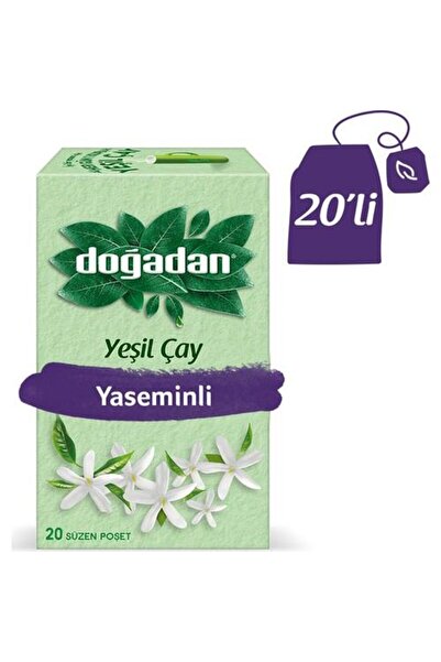 Doğadan Yeşil Çay Yaseminli 20'li Poşet