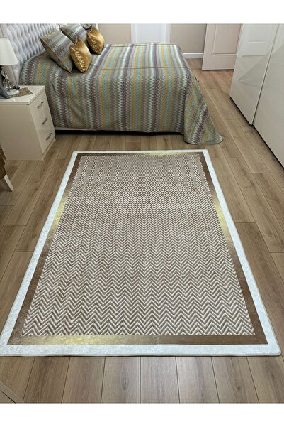 YTR HOME Dijital Baskı Yıkanabilir Kaymaz Taban Dekoratif Salon Mutfak Halısı...