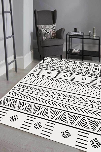 YTR HOME Dijital Baskı Yıkanabilir Kaymaz Taban Dekoratif Salon Mutfak Halısı...
