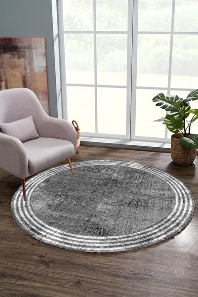 YTR HOME Dijital Baskı Yıkanabilir Kaymaz Taban Dekoratif Salon Mutfak Halısı...
