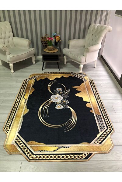 YTR HOME Dijital Baskı Yıkanabilir Kaymaz Taban Dekoratif Salon Mutfak Halısı...